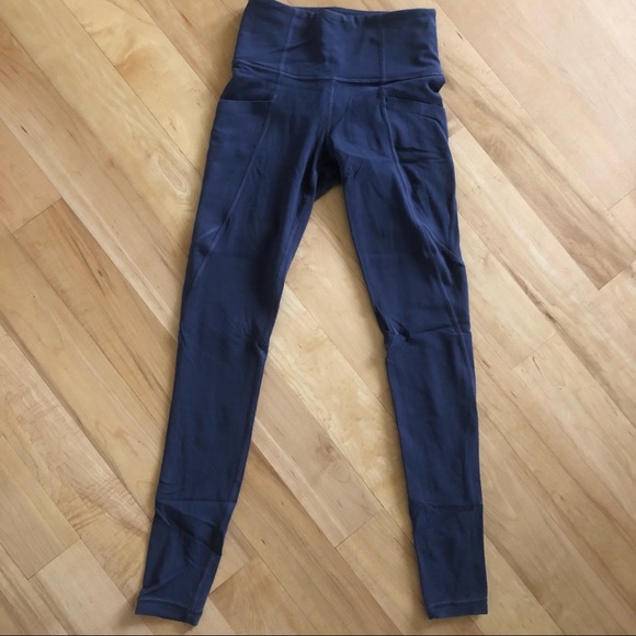 Athleta Salutation Stash Pocket Powervita Full Length - Slate - Picture 4 of 6